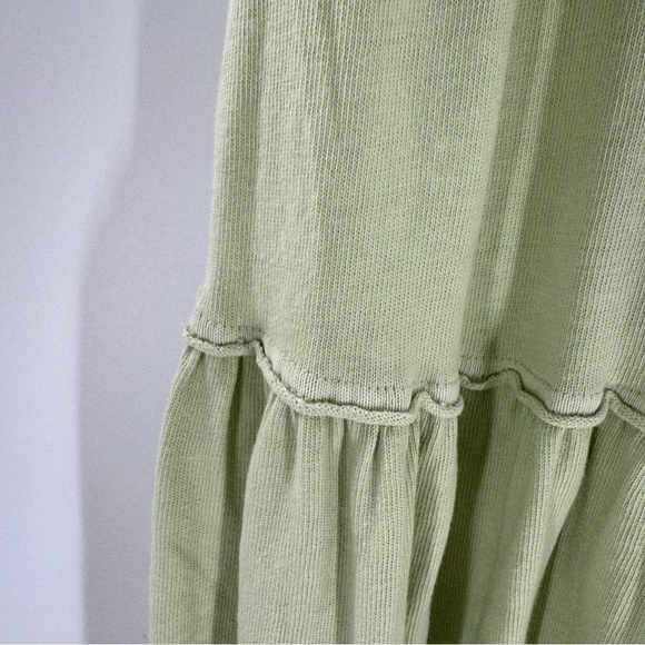 Free People Beach Island Retreat Maxi Tank Dress Sleeveless Lime Green Medium - Picture 9 of 9